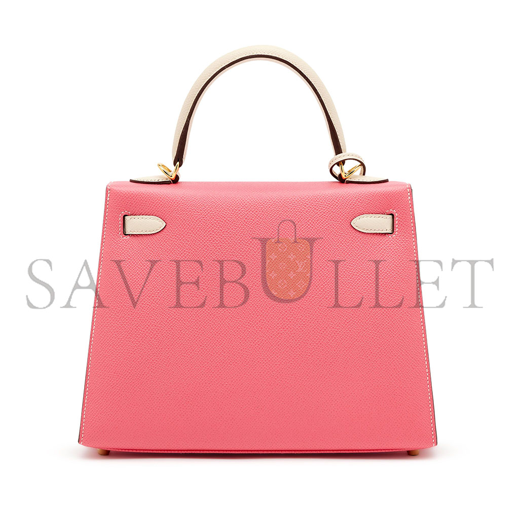 H**mes rose kelly 25 gold hardware (25*17*7cm)